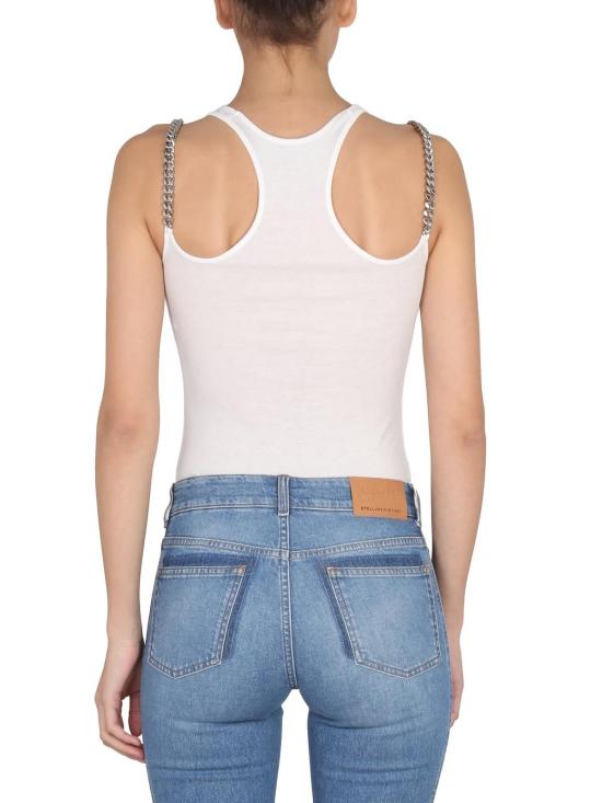  스텔라 맥카트니 민소매 티셔츠 스텔라 매카트니 팔라벨라 체인  화이트 - STELLA MCCARTNEY