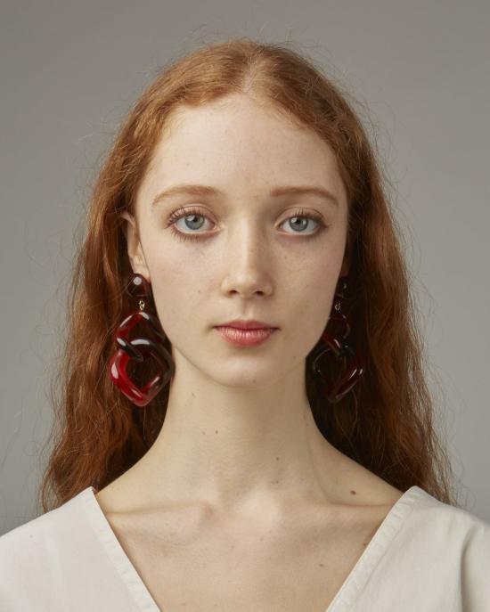  Valet Studio 이어링 발레 타마라 귀걸이 레드