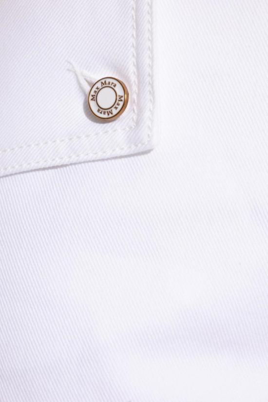  막스마라 스트레이트 팬츠 메모레  화이트 - MAX MARA