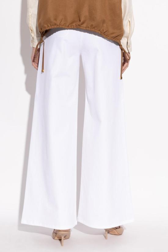  막스마라 스트레이트 팬츠 메모레  화이트 - MAX MARA