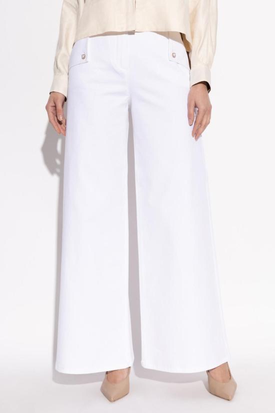  막스마라 스트레이트 팬츠 메모레  화이트 - MAX MARA