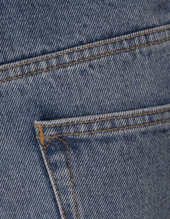  파코라반 데님 팬츠 라반 데님 플레어 진 (메달 장식) 블루 - PACO RABANNE