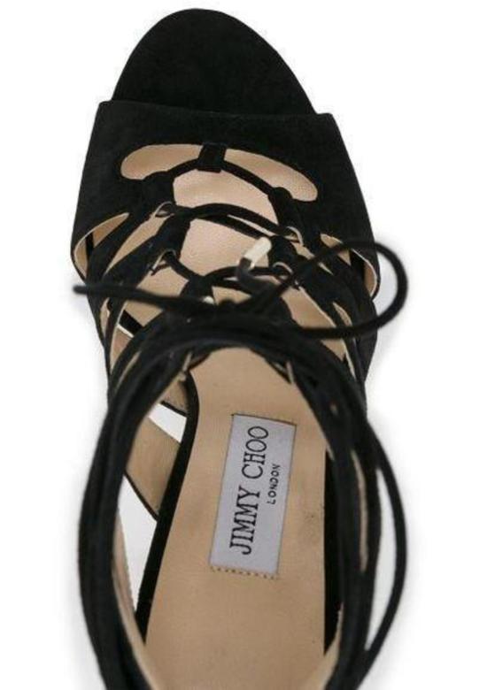  지미추 샌들 미러 레더 히치  블랙 - JIMMY CHOO