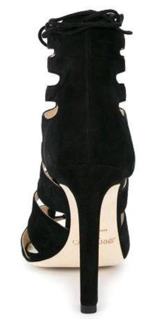  지미추 샌들 미러 레더 히치  블랙 - JIMMY CHOO