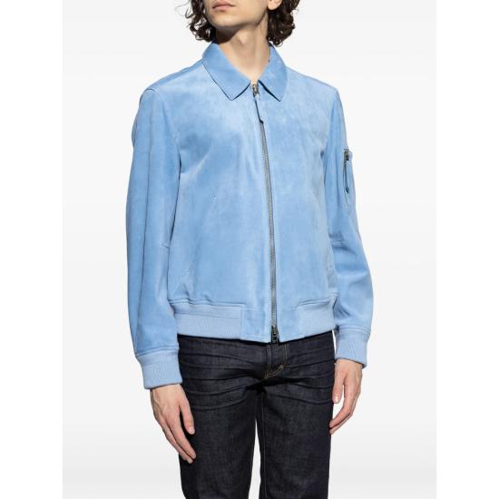 26SS 톰포드 가죽 자켓 LMS028 LBS086 UCZ BLUE - TOMFORD