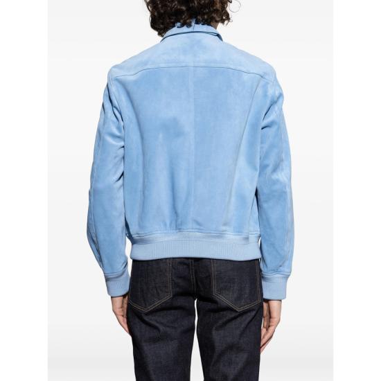 26SS 톰포드 가죽 자켓 LMS028 LBS086 UCZ BLUE - TOMFORD