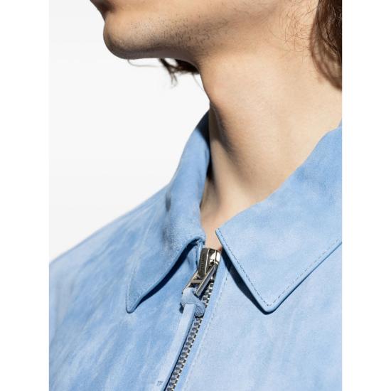 26SS 톰포드 가죽 자켓 LMS028 LBS086 UCZ BLUE - TOMFORD