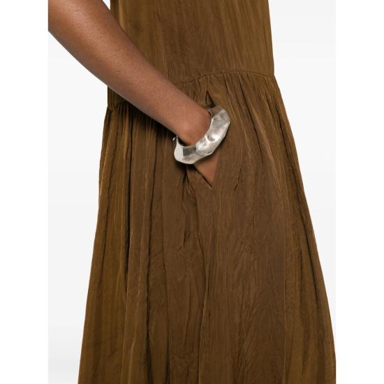 26SS 우마 왕 미디 원피스 UP5007 UW240 BROWN - UMA WANG