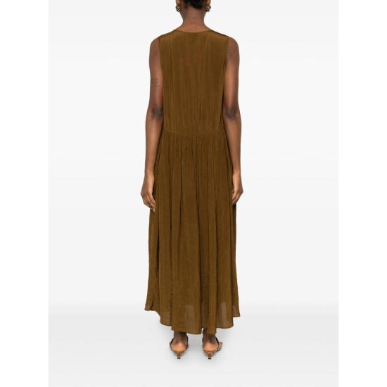 26SS 우마 왕 미디 원피스 UP5007 UW240 BROWN - UMA WANG