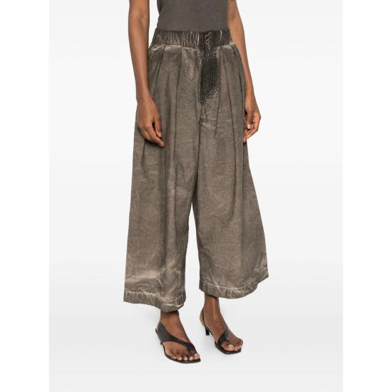 26SS 우마 왕 크롭 팬츠 UP3021 UW860 GREY BROWN - UMA WANG