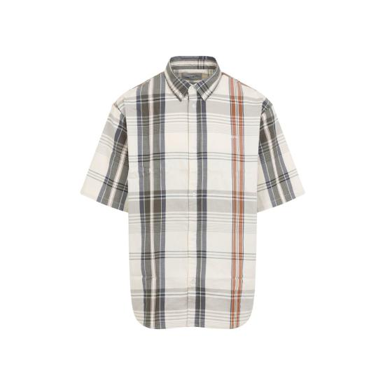  칼하트 반팔 셔츠 카하트 SS 로슬린 셔츠 내추럴 왁스 - CARHARTT