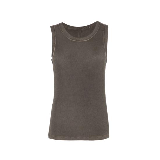 26SS 우마 왕 민소매 티셔츠 UP1030 UW860 BROWN