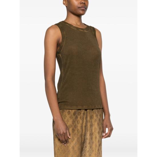 26SS 우마 왕 민소매 티셔츠 UP1030 UW240 BROWN - UMA WANG