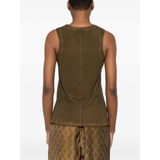 26SS 우마 왕 민소매 티셔츠 UP1030 UW240 BROWN - UMA WANG