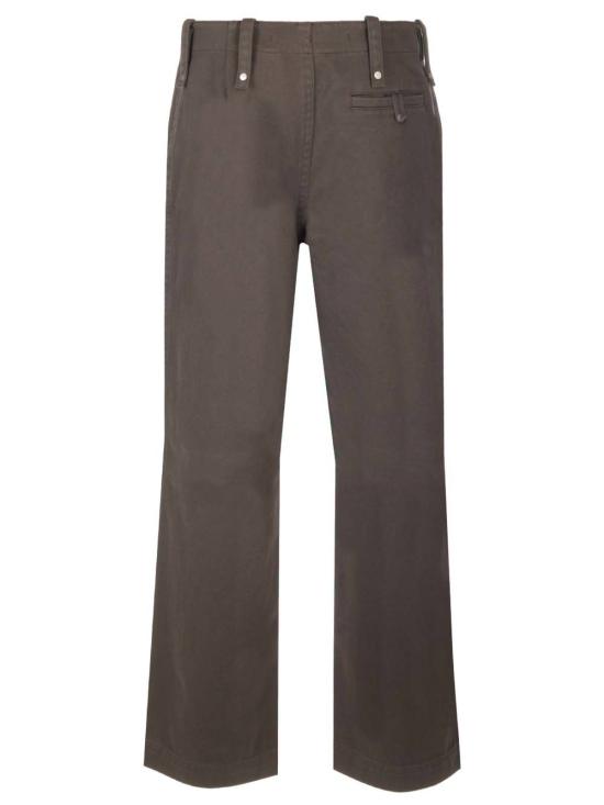  버버리 스트레이트 팬츠 스트레이트 레그 팬츠 브라운 - BURBERRY