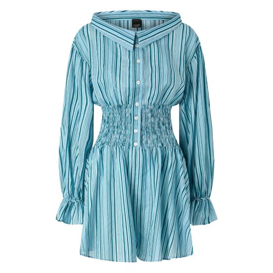 26SS 핑코 미디 원피스 106659 A36E ES6 BLUE GREEN