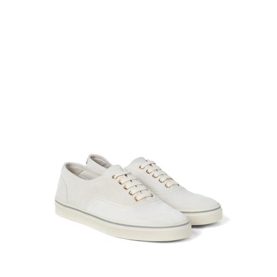 26SS 브루넬로 쿠치넬리 리버스 카프스킨 스니커즈 MZUPIGZ334 CXS08 NEUTRALS - BRUNELLO CUCINELLI