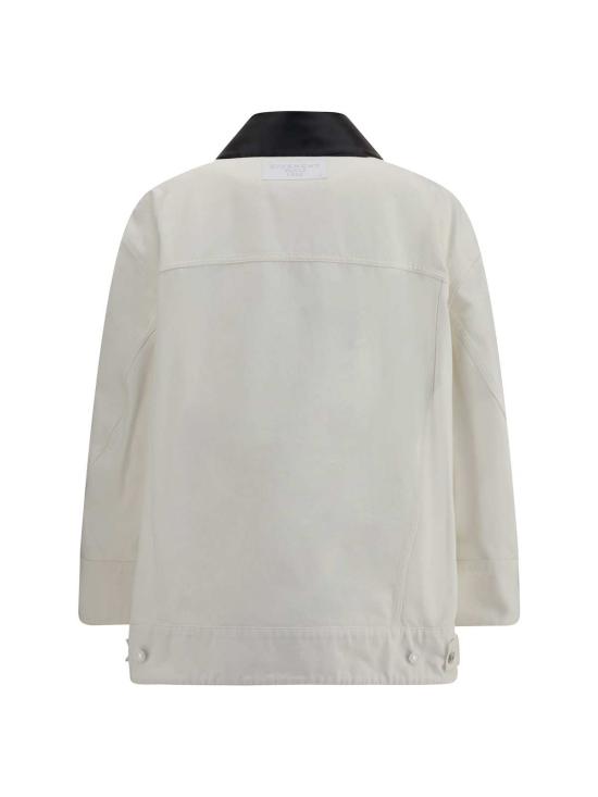  지방시 데님 자켓 데님 재킷 (가죽 칼라 포함) 오프화이트 - GIVENCHY