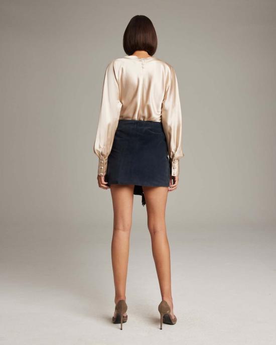  VOZ 숏 스커트 보즈 디아망테 미니 랩 스커트 - OTHER BRANDS