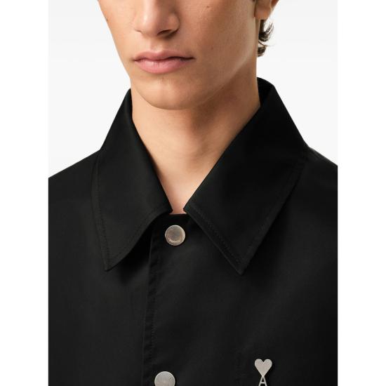 26SS 아미 ADC 나일론 스터드 버튼 자켓 UJK872 PA0037 001 BLACK - AMI