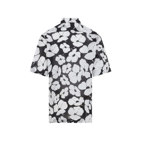 26SS 드리스 반 노튼 반팔 셔츠 3069 020700 900 BLACK WHITE - DRIES VAN NOTEN