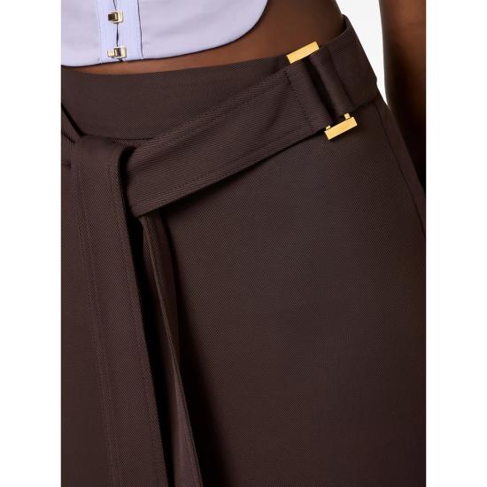 26SS 엘리자베타프랜치 미디 스커트 GO17361E2 644 PURPLE - ELISABETTA FRANCHI