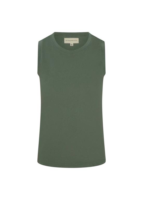  더 스탠다드 스티치 민소매 티셔츠 스탠다드 스티치 머슬 탱크 타임 - THE STANDARD STITCH