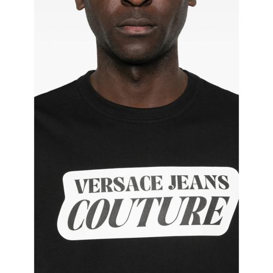 26SS 베르사체 반팔 티셔츠 80GAHT17 CJ00T 899 BLACK - VERSACE