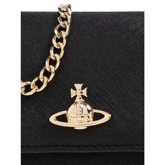 26SS 비비안웨스트우드 스몰 펄스 체인 크로스백 5C01000BW L001N N402 BLACK - VIVIENNE WESTWOOD