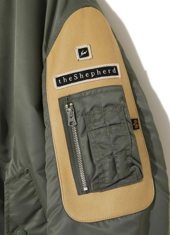  언더커버 자켓 더 셰퍼드 X 프래그먼트 디자인 X 알파 인더스트리즈 Ma 1 재킷 카키 - UNDERCOVER