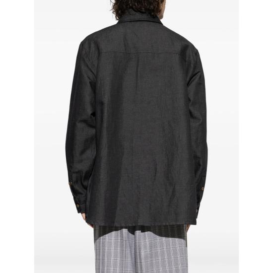 26SS 비비안웨스트우드 긴팔 셔츠 2401004J W01D9 K410 BLACK - VIVIENNE WESTWOOD