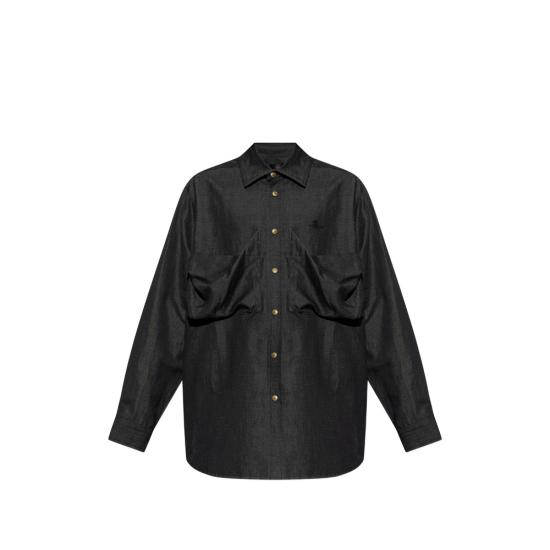 26SS 비비안웨스트우드 긴팔 셔츠 2401004J W01D9 K410 BLACK