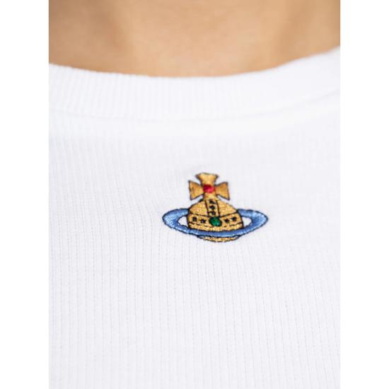 26SS 비비안웨스트우드 반팔 티셔츠 1G010019 J009C A401 WHITE - VIVIENNE WESTWOOD