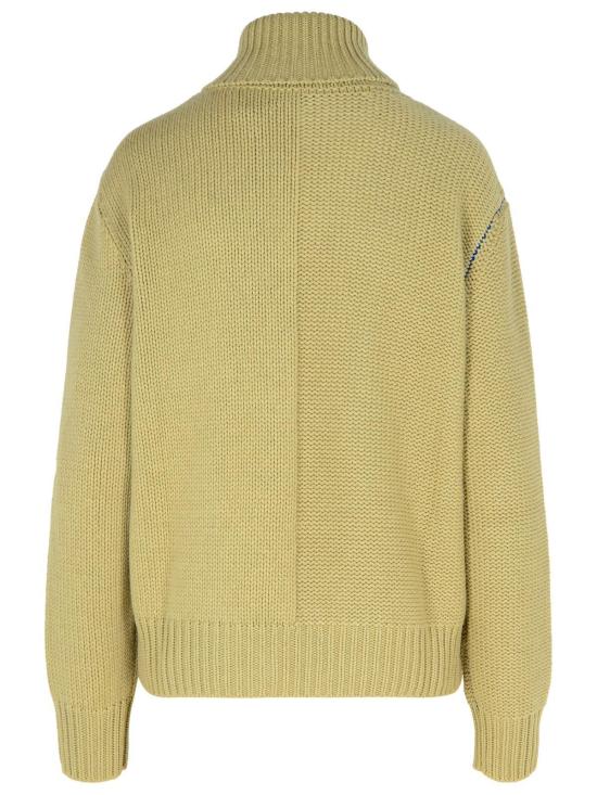  버버리 터틀넥 캐시미어  스웨터 그린 - BURBERRY