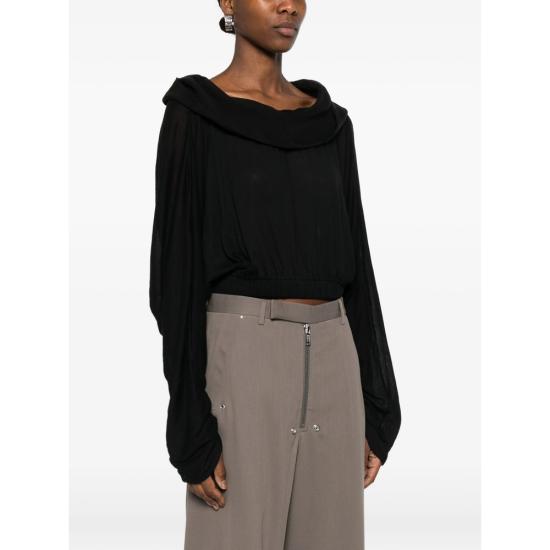 26SS 릭 오웬스 긴팔 티셔츠 RP01F6239 UCS 09 BLACK - RICK OWENS