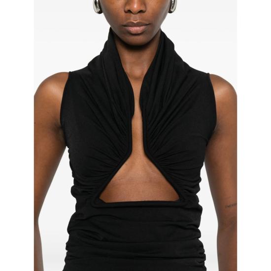 26SS 릭 오웬스 민소매 티셔츠 RP01F6223 JNDB 09 BLACK - RICK OWENS