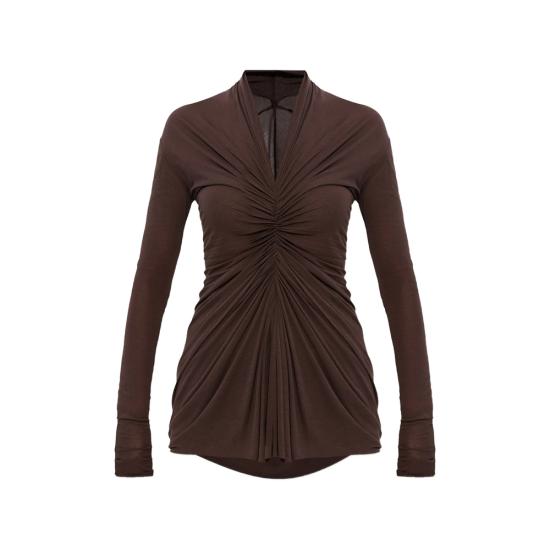 26SS 릭 오웬스 블라우스 RP01F6201 JS 53 BROWN