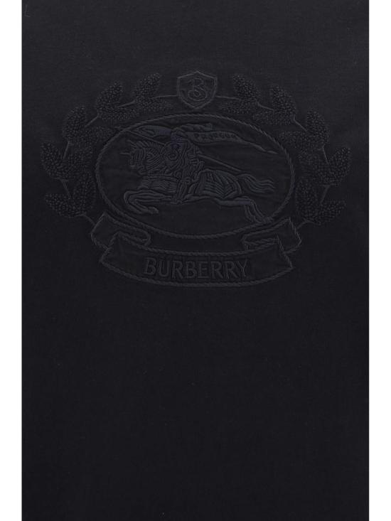  버버리 반팔 티셔츠 코튼 로고 티셔츠 블랙 - BURBERRY