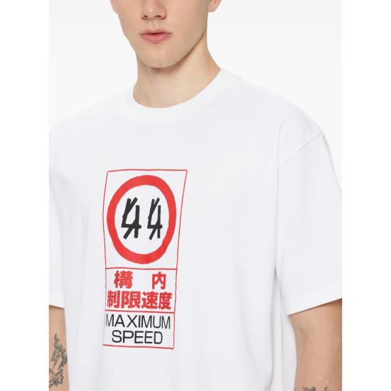 26SS 44레이블 반팔 티셔츠 B0030556 FA706 P763 WHITE - 44 LABEL