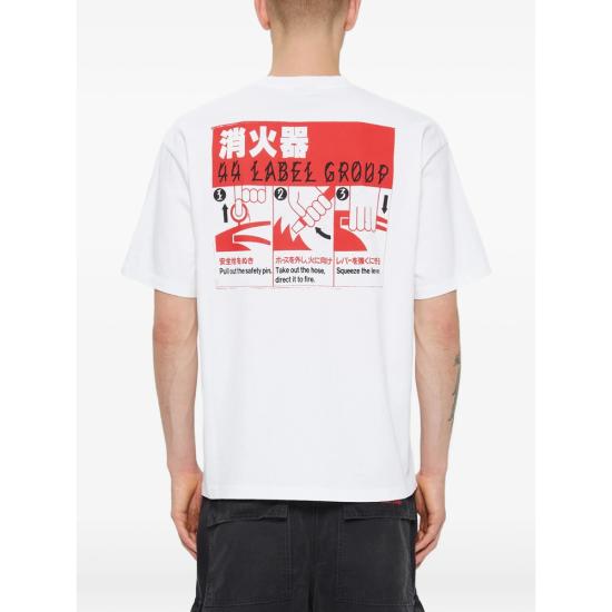 26SS 44레이블 반팔 티셔츠 B0030556 FA706 P763 WHITE - 44 LABEL