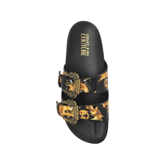 26SS 베르사체 부츠 80VA3SM1 ZS366 G89 BLACK YELLOW - VERSACE