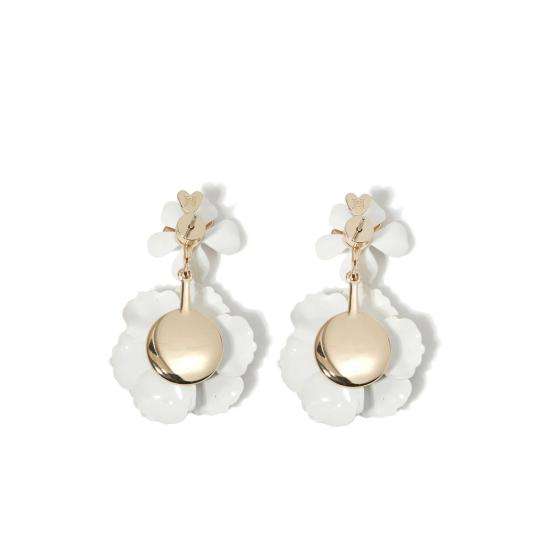 26SS 캐롤리나 헤레라 이어링 R2636N205MET 100 GOLD WHITE - CAROLINA HERRERA