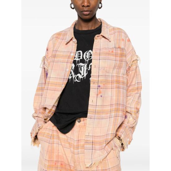 26SS 알13 셔츠 R13WR075 R654B ORANG NEUTRALS ORANGE - R13