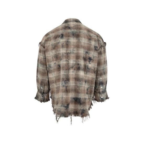 26SS 알13 긴팔 셔츠 R13WR075 R684B OGREY NEUTRALS BROWN - R13