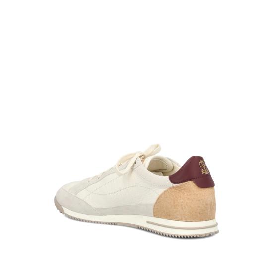 26SS 브루넬로 쿠치넬리 디어스킨 & 스웨이드 스니커즈 MZUKOKA348 CXM48 NEUTRALS BROWN - BRUNELLO CUCINELLI