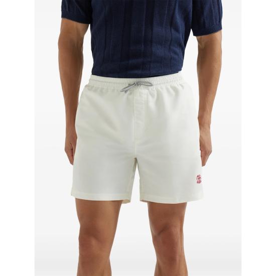 26SS 브루넬로 쿠치넬리 로고 스윔 팬츠 MW817043 CNH15 WHITE - BRUNELLO CUCINELLI