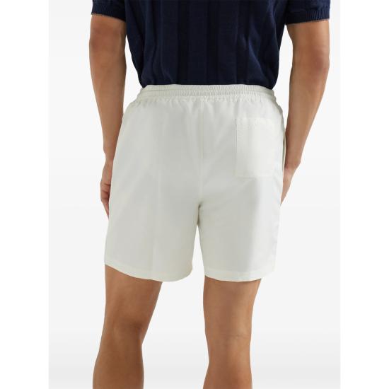 26SS 브루넬로 쿠치넬리 로고 스윔 팬츠 MW817043 CNH15 WHITE - BRUNELLO CUCINELLI