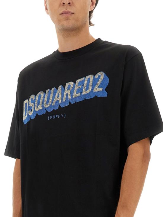  디스퀘어드2 반팔 티셔츠 Dsquared2 로고 티셔츠 - DSQUARED2