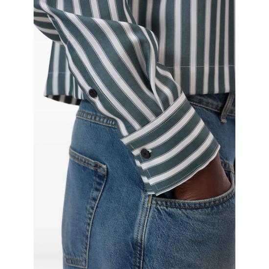 26SS 클로즈드 셔츠 C94375 532 22 669 GREEN WHITE - CLOSED