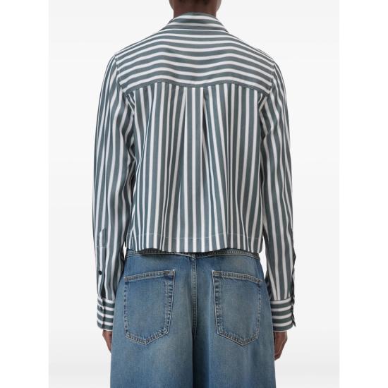 26SS 클로즈드 셔츠 C94375 532 22 669 GREEN WHITE - CLOSED